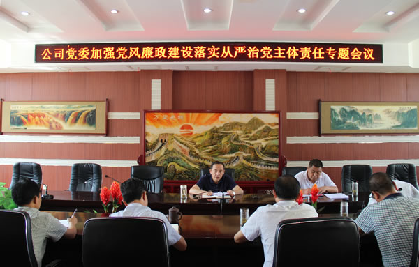 隴運集團公司黨委召開加強黨風(fēng)廉政建設(shè)，全面從嚴(yán)治黨落實主體責(zé)任專題會議