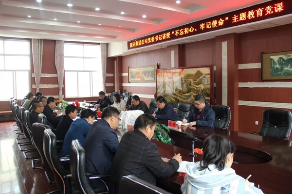 隴運(yùn)集團(tuán)公司召開“不忘初心、牢記使命”主題教育專題黨課