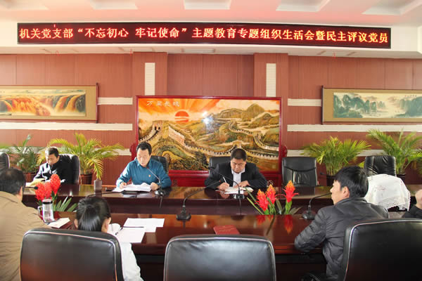 隴運(yùn)集團(tuán)公司機(jī)關(guān)黨支部召開“不忘初心、牢記使命”主題教育專題組織生活會(huì)和民主評(píng)議黨員會(huì)