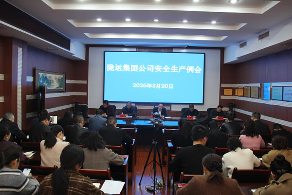 隴南市隴運集團公司召開2026年3月份安全生產(chǎn)例會